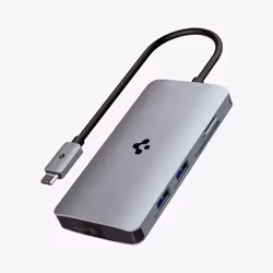 Spigen Multi Hub, Universal Compatibility with majority of laptop devices, Grey