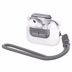 Spigen Apple AirPods Pro 2 Case Lock Fit M Metallic Gray, Case, Thermoplastic polyurethane (TPU), Polycarbonate (PC), Grey, W ...