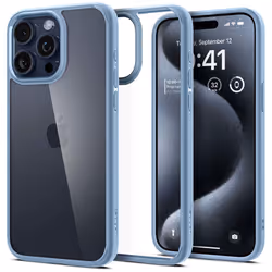 Spigen ACS06447, Cover, Apple, iPhone 15 Pro Max, 17 cm (6.7"), Blue