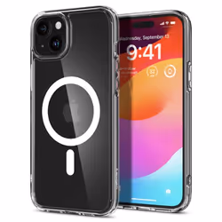 Spigen ACS06463, Cover, Apple, iPhone 15 Plus, 17 cm (6.7"), Transparent