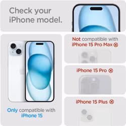 Spigen iPhone 15 Case Crystal Hybrid Clear