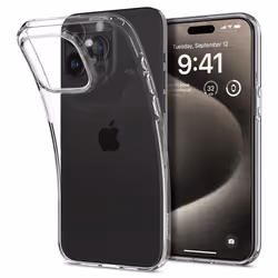 Spigen ACS06557, Cover, Apple, iPhone 15 Pro Max, 17 cm (6.69"), Transparent
