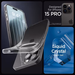 Spigen iPhone 15 Pro Case Liquid Crystal Blossom