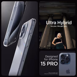 Spigen iPhone 15 Pro Case Ultra Hybrid Blossom