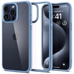 Spigen ACS06572, Cover, Apple, iPhone 15 Pro Max, 17 cm (6.7"), Blue