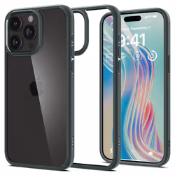 Spigen ACS06574, Cover, Apple, iPhone 15 Pro Max, 17 cm (6.7"), Green, Transparent