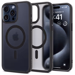 Spigen ACS06581, Cover, Apple, iPhone 15 Pro Max, 17 cm (6.7"), Black