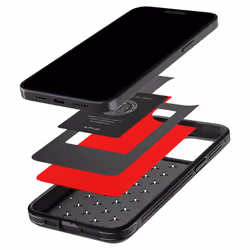 Spigen ACS06604 mobile phone case 17 cm (6.7") Cover Black, Red