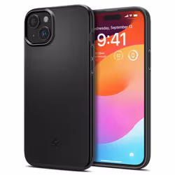Spigen ACS06639, Cover, Apple, iPhone 15 Plus, 17 cm (6.7"), Black
