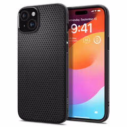 Spigen ACS06650, Cover, Apple, iPhone 15 Plus, 17 cm (6.7"), Black