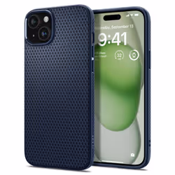 Spigen ACS06651, Cover, Apple, iPhone 15 Plus, 17 cm (6.7"), Blue