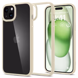 Spigen ACS06658, Cover, Apple, iPhone 15 Plus, 17 cm (6.7"), Beige