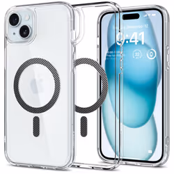 Spigen Ultra Hybrid, Cover, Apple, iPhone 15 Plus, 17 cm (6.7"), Transparent