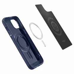 Spigen Mag Armor mobile phone case 17 cm (6.7") Cover Blue