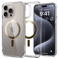 Spigen ACS06718, Cover, Apple, iPhone 15 Pro, 15.5 cm (6.1"), Gold