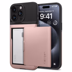 Spigen ACS06729, Cover, Apple, iPhone 15 Pro, 15.5 cm (6.1"), Rose gold