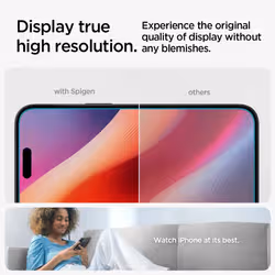 Spigen Glas.tR Slim HD Phone 16 / iPhone 15 Screen Protector - Additional view 5
