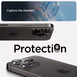 Spigen iPhone 15 Pro / 15 Pro Max / 14 Pro / 14 Pro Max Camera Lens Protector EZ Fit GLAS.tR Optik Pro 2PCS Clear - Additional view 3