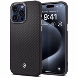 Spigen ACS07044, Cover, Apple, iPhone 15 Pro Max, 17 cm (6.7"), Black