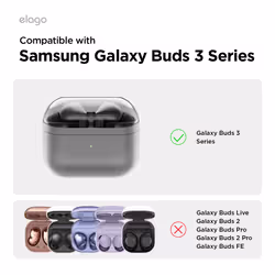 elago Compatible with Samsung Galaxy Buds 3 Case & Galaxy Buds 3 Pro Case  Cassette Tape Design Cover with Carabiner  Full Protection  Headp