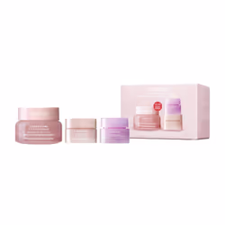 LANEIGE Plump & Hydrate Trio: Bouncy & Firm Travel Set with Eye Face & Lip Sleeping Mask for Glowy Plump-looking Skin