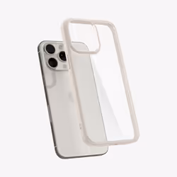 Spigen Ultra Hybrid iPhone 15 Pro Max Case Natural Titanium