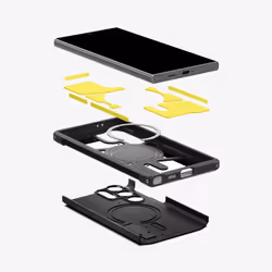 Spigen Tough Armor mobile phone Cover Galaxy S24 Ultra Black - Additional view 2