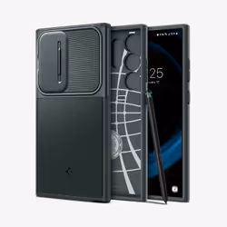 Spigen Optik Armor, Cover, Samsung, Galaxy S24 Ultra, 17.3 cm (6.8"), Green