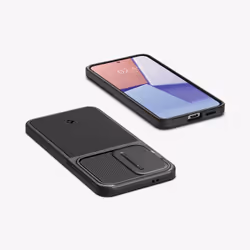 Spigen Optik Armor mobile phone case 15.8 cm (6.2") Cover Black
