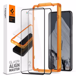 Spigen Google Pixel 8 Pro Glass Screen Protector AlignMaster GLAS.tR Slim 2PCS, Google, Google Pixel 8 Pro (2023), Scratch re ...