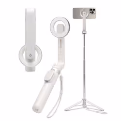 Spigen Universal Lifestyle and Travel Selfie Stick Tripod (MagFit) S571W Dune Beige
