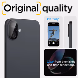 Spigen Glas.tR Optik iPhone 16 Plus / iPhone 16 Camera Lens Protector [2 Pack] Black - Additional view 2