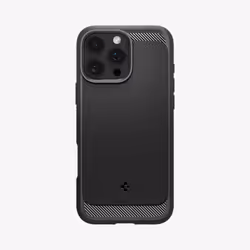 Spigen Rugged Armor (MagFit), Cover, Apple, iPhone 16 Pro Max, 17.5 cm (6.9"), Black