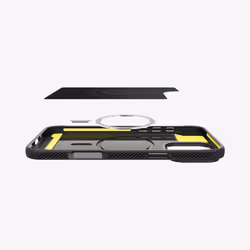 Spigen Rugged Armor (MagFit) mobile phone case 17.5 cm (6.9") Cover Black