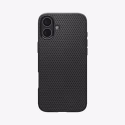 Spigen Liquid Air, Cover, Apple, iPhone 16 Plus, 17 cm (6.7"), Black