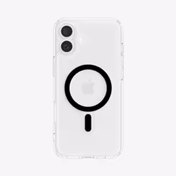Spigen Ultra Hybrid (MagFit), Cover, Apple, iPhone 16 Plus, 17 cm (6.7"), Black, Transparent