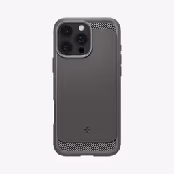 Spigen Rugged Armor (MagFit), Cover, Apple, iPhone 16 Pro, 16 cm (6.3"), Grey