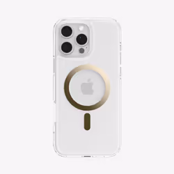 Spigen Ultra Hybrid (MagFit), Cover, Apple, iPhone 16 Pro, 16 cm (6.3"), Gold, Transparent