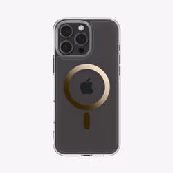 Spigen Ultra Hybrid (MagFit) mobile phone case 16 cm (6.3") Cover Gold, Transparent
