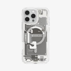 Spigen Ultra Hybrid Zero One (MagFit) mobile phone case 16 cm (6.3") Cover Titanium, Transparent, White