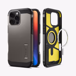 Spigen Tough Armor AI (MagFit) mobile phone case 16 cm (6.3") Cover Grey