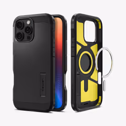 Spigen Tough Armor AI (MagFit) mobile phone case 16 cm (6.3") Cover Black