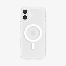 Spigen Ultra Hybrid (MagFit) mobile phone case 15.5 cm (6.1") Cover Transparent, White