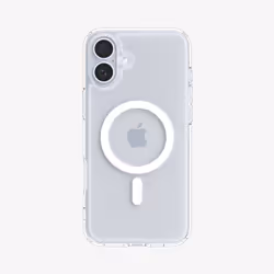 Spigen Ultra Hybrid (MagFit) mobile phone case 15.5 cm (6.1") Cover Transparent, White