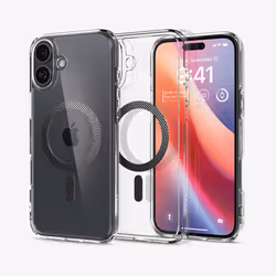 Spigen Ultra Hybrid (MagFit) mobile phone case 15.5 cm (6.1") Cover Transparent