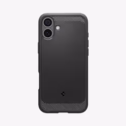 Spigen Rugged Armor (MagFit), Cover, Apple, iPhone 16, 15.5 cm (6.1"), Black
