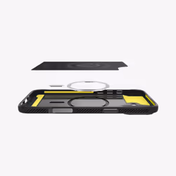 Spigen Rugged Armor (MagFit) mobile phone case 15.5 cm (6.1") Cover Black