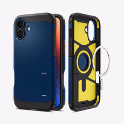 Spigen Tough Armor AI (MagFit) mobile phone case 15.5 cm (6.1") Cover Navy