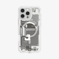 Spigen Ultra Hybrid Zero One (MagFit) mobile phone case 17.5 cm (6.9") Cover Titanium, Transparent, White
