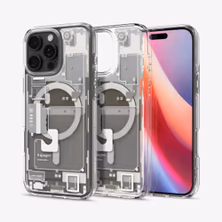 Spigen Ultra Hybrid Zero One (MagFit) mobile phone case 17.5 cm (6.9") Cover Titanium, Transparent, White